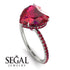 Heart Shape Ruby Ring - Noelle No. 57